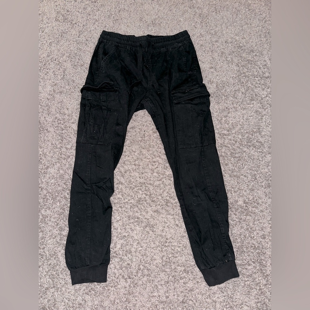 Black cargo pants